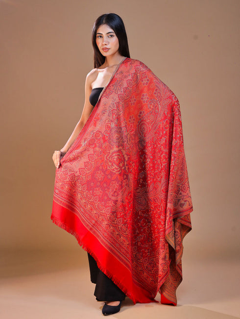 Women's Jamawar Wool Shawl